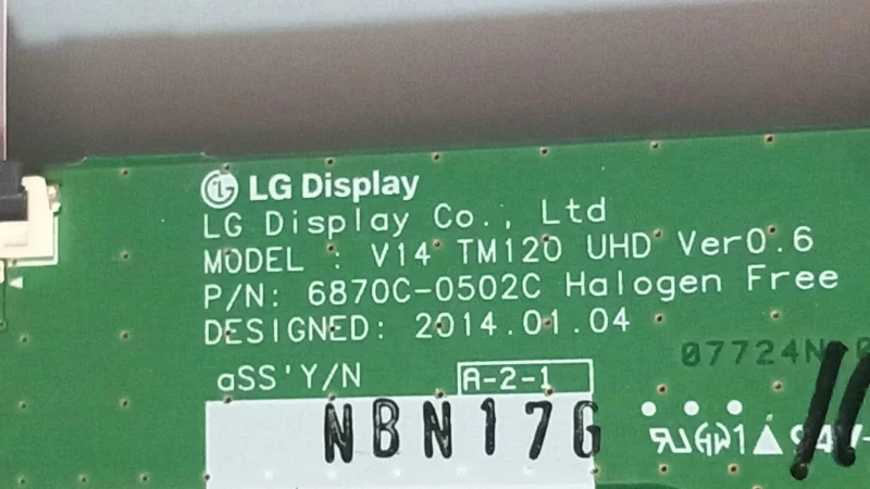 6870c-0502c, Lg 42ub820v   T-Con Board