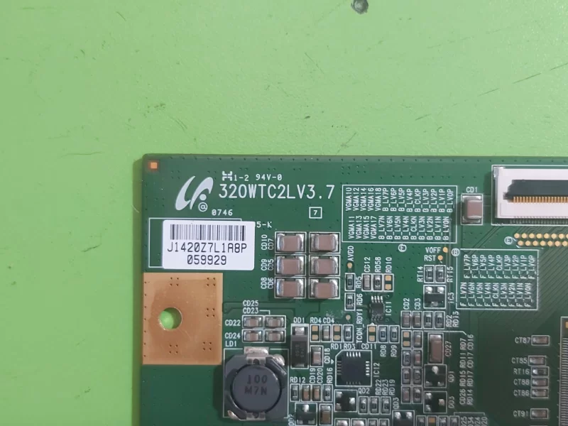 Daewoo Dlt-32g1, 320wtc2lv3.7, J1420z7l1a8p059929 T-con Board