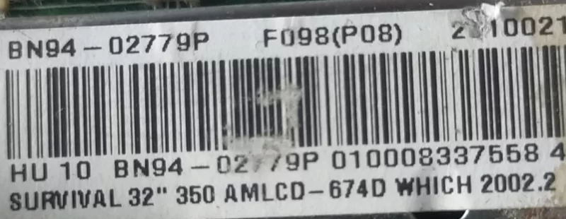 BN94-02779P , BN41-01207C Samsung LE32V350F Anakart