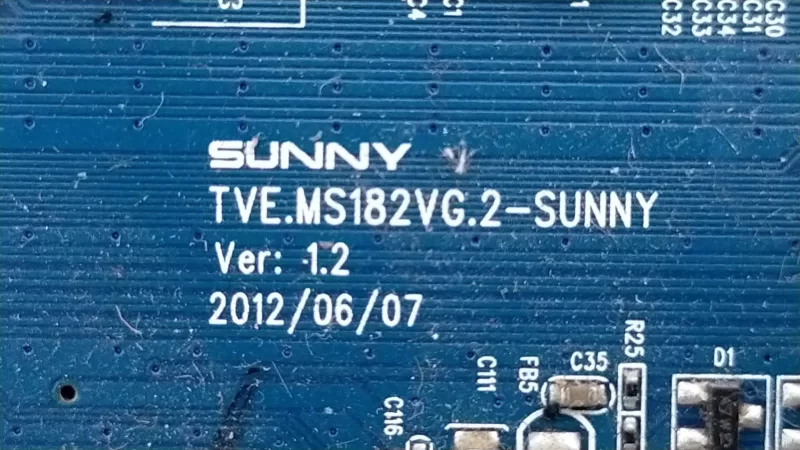 TVE.MS182VG.2 , SUNNY 111F-SU Main Board Anakart