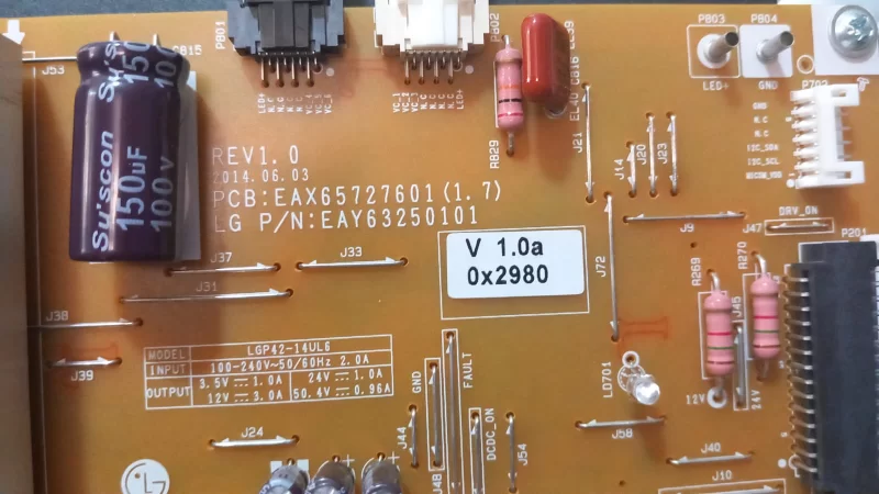 Eax65727601, Lg 42ub820v Power Besleme