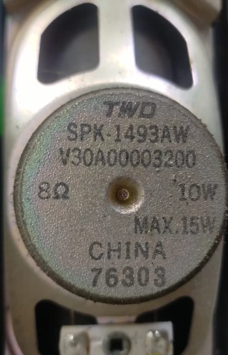 SPK-1493AW , V30A00003200 Toshiba 37A3000P Hoparlör Takımı