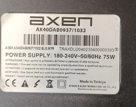 16sb002 Rev01, Axen Ax40dab0937 Kumanda Gözü Ir