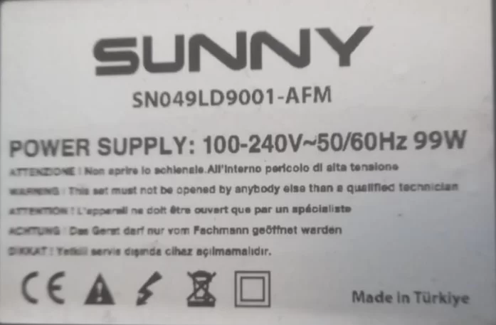 6870c-0481a, Sunny Sn049ld9001t-Con Board