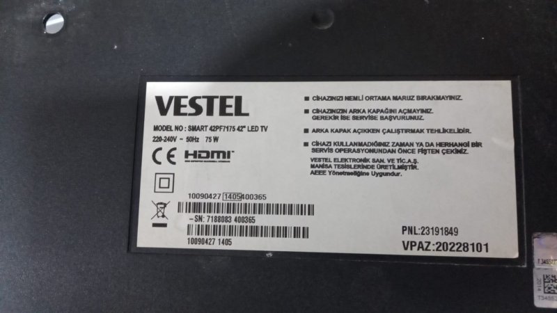  VESTEL  42PF7175 T CON BOARD   6870C-0452A 42 6871L 3177GDGBPFV3278