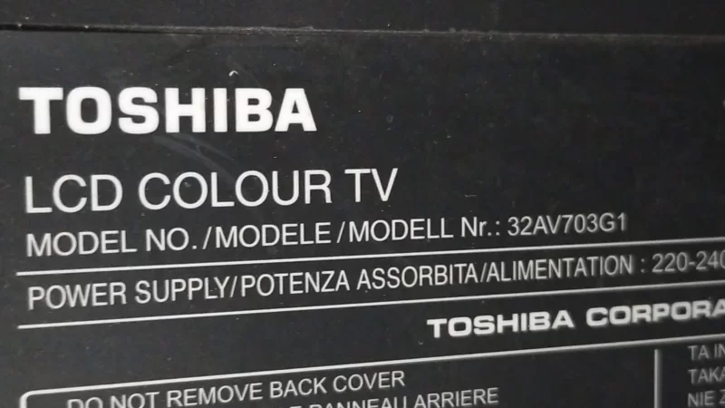 T871029.26 , Toshiba 32AV703G1 Inventer Board 