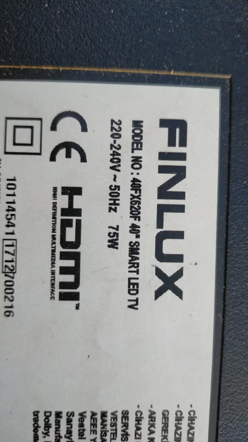 17MB211 , 10114541 , 27947291 Finlux 40FX620F Main Board Anakart