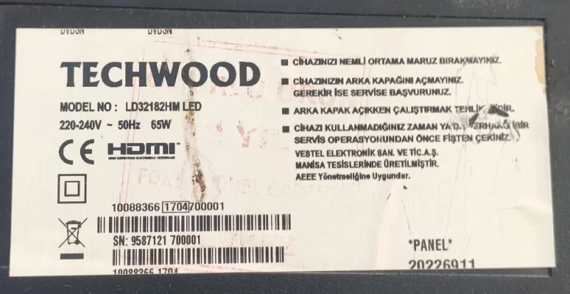 6870c-0442B  TechWood LD32182HM  T-Con Board
