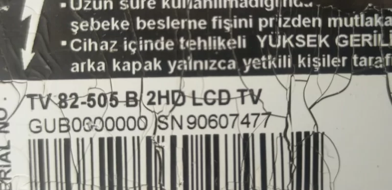 E206453 Arçelik Tv82505B İnverter Board