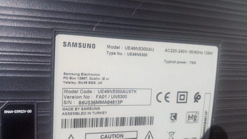 BN96-38395P SAMSUNG UE49N5300AU LVDS KABLO