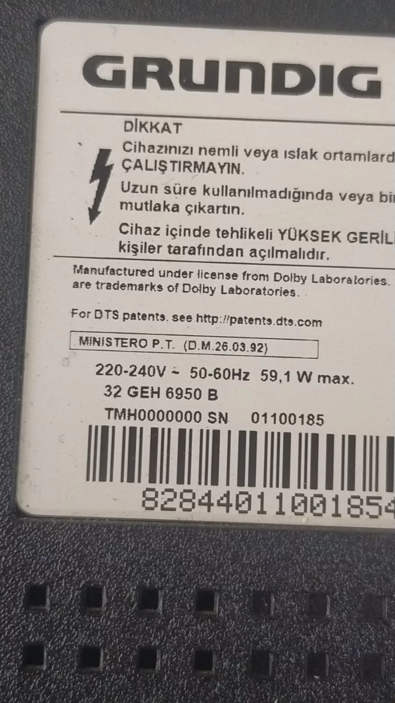 Kb 6160, E168066, Grundıg 32 Geh 6950b Kumanda Gözü Sensör Ir