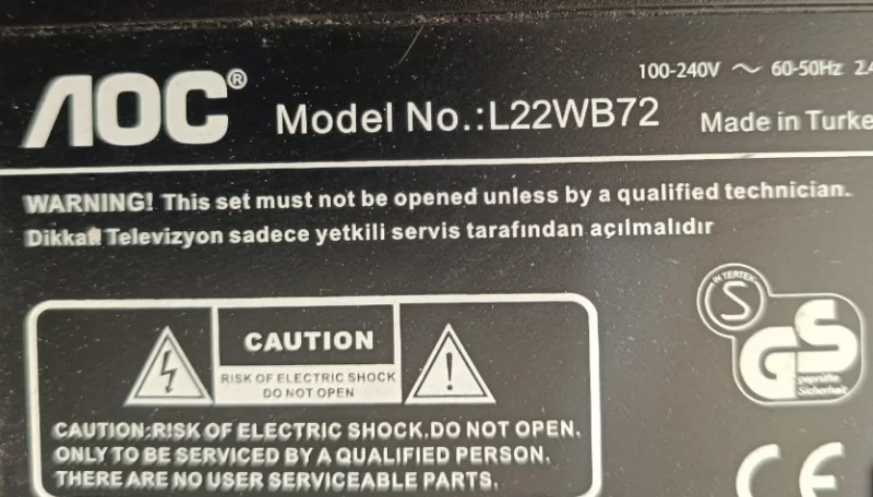 Cv7050la, V1.2, Aoc L22wb72 Maın Board, Anakart