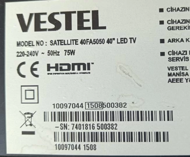 14Y_EF11_TA2C2LV0.1, Vestel 40fa5050  T-CON BOARD