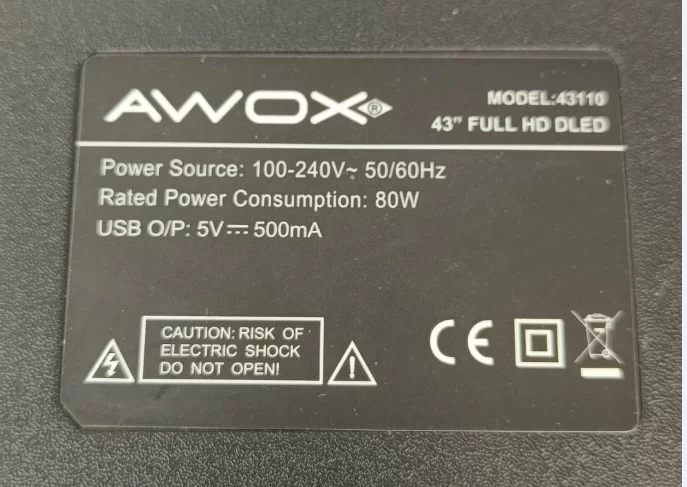 Tp.Ms3663s. Pb801, Awox  43110  Main Board, Anakart