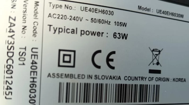 Bn44-00552a, Samsung Ue40eh6030 Power Besleme