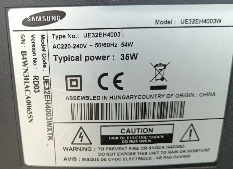 Bn96-20370z, Samsung Ue32eh4003 Lvds Kablosu