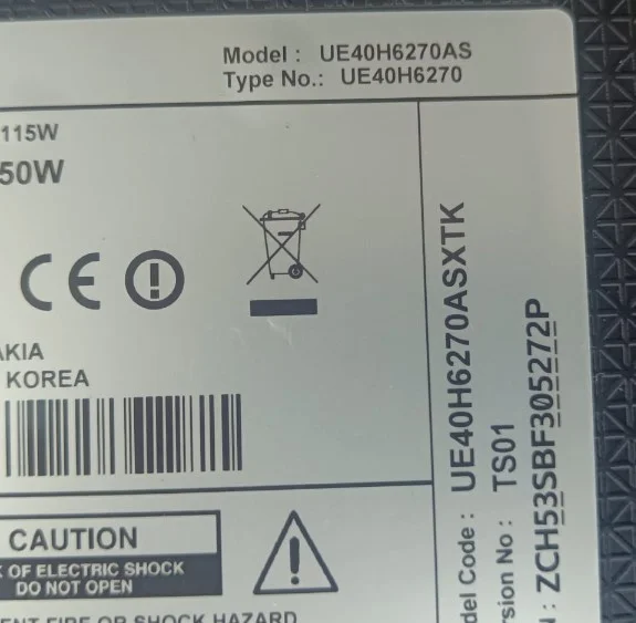 Bn44-00709a, Samsung Ue40h6270 Power, Besleme