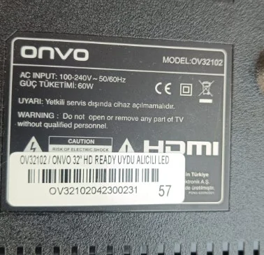 24f1d-Key-Ir 261502009930 Onvo ov32102 ,Button Power, Göz İr