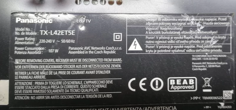 LOEYAA000006 , LOEYAA000007, PANASONİC TX-L42ET5E HOPARLÖR