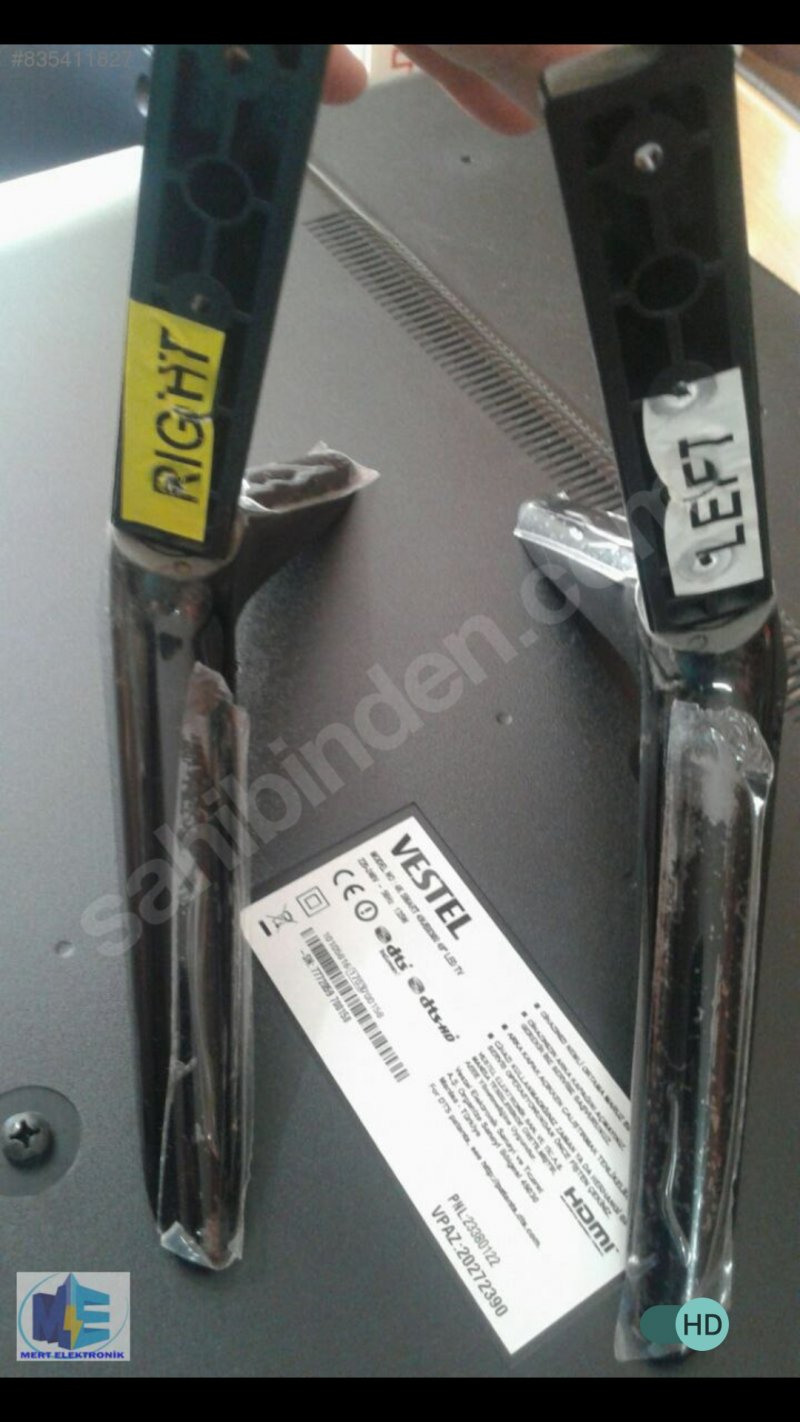 Regal 49r6012f2, 50r5020u,Finlux 43fx620fa ,Hi Level 43uhl900 . 43uhl910 . 49hl560, 49hl660, 55hl560, Vestel 40ua8900, 40fb7050, 40fd7300, 40fd5050, 43fb7550 Tv Ayağı