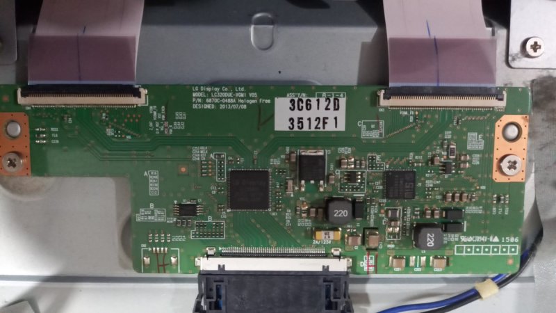 6870C-0488A 3C6120 3512F1  LG 32LF630V-ZA, T Con Board,