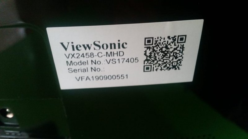 V.N875D, DW236ECN-VC, G2ACNN875D0020, Viewsonic VX2458-C-MHD, 