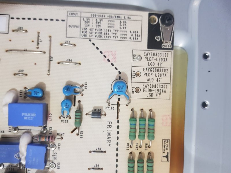 LG 42LE5500,EAY60803101,3102,3301,POWER BOARD,BESLEME