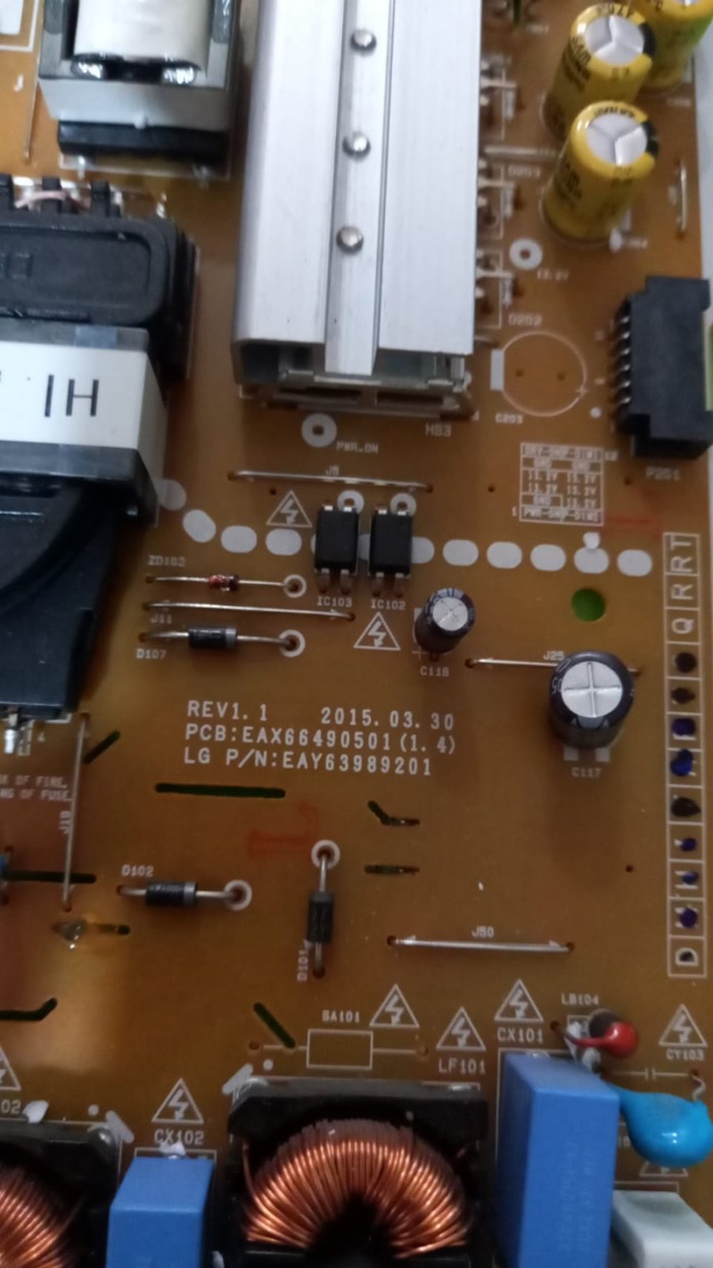 EAX66490501 (1.4), LG 49UF6807-ZA 49Uh600 , POWER BOARD,Besleme