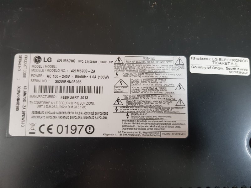 LG 42LM670S,KUMANDA GÖZÜ,IR SENSÖRÜ