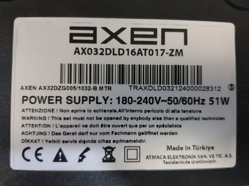 AXEN AX03232DLD16AT017-ZM,TRSNSTM1100126718,UYDU ALICISI MODEMİ