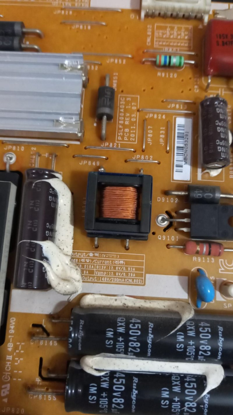 BN44-00460A , PD32AF BSM , PSLF800A03C , SAMSUNG UE32D5000PW , SAMSUNG UE32D5000 , POWER BOARD , Besleme 