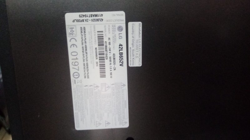 LG 42LB652V EAX65423701 (2.1), BESLEME KARTI 