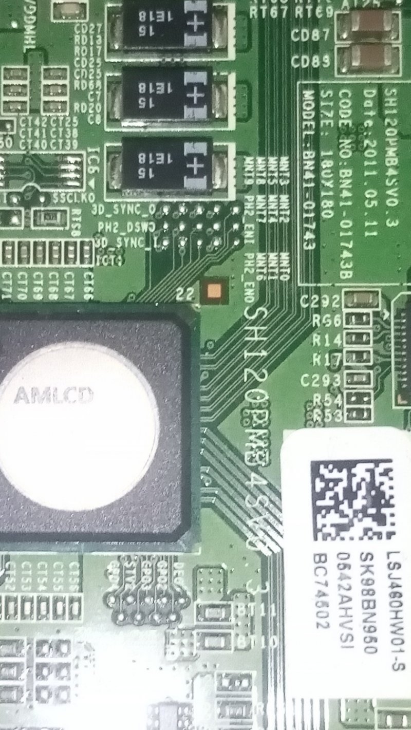 SAMSUNG UE46D6000  SH120PMB4SV0.3 , BN95-00542A , BN41-01743B , , T-CON BOARD