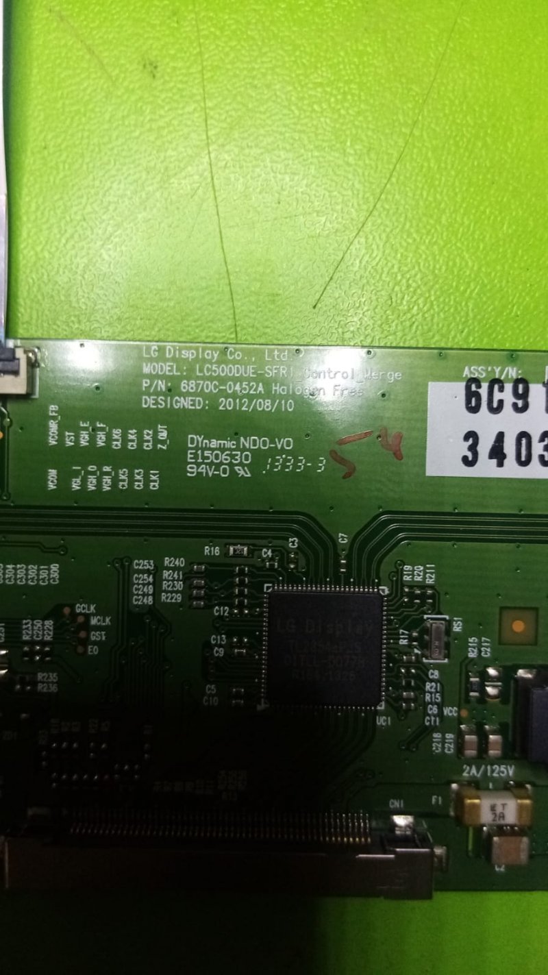 LG 42LA620S 6870C-0452A T-CON BOARD