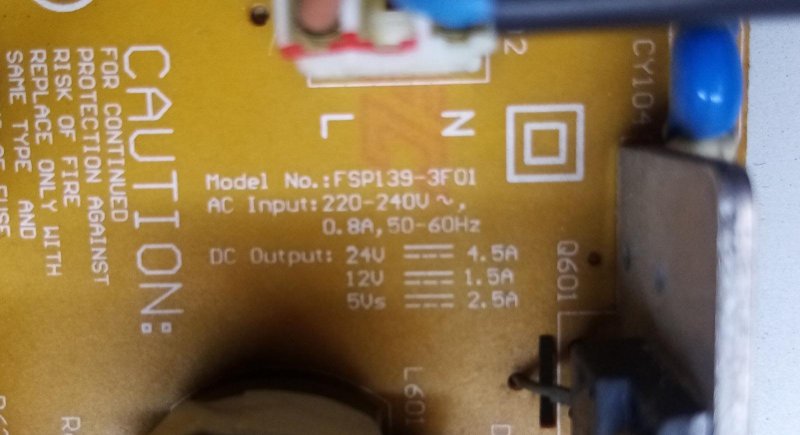 GRUNDİG GR32-150 FSP139-3F01 YTA910R10203826 BESLEME KARTI