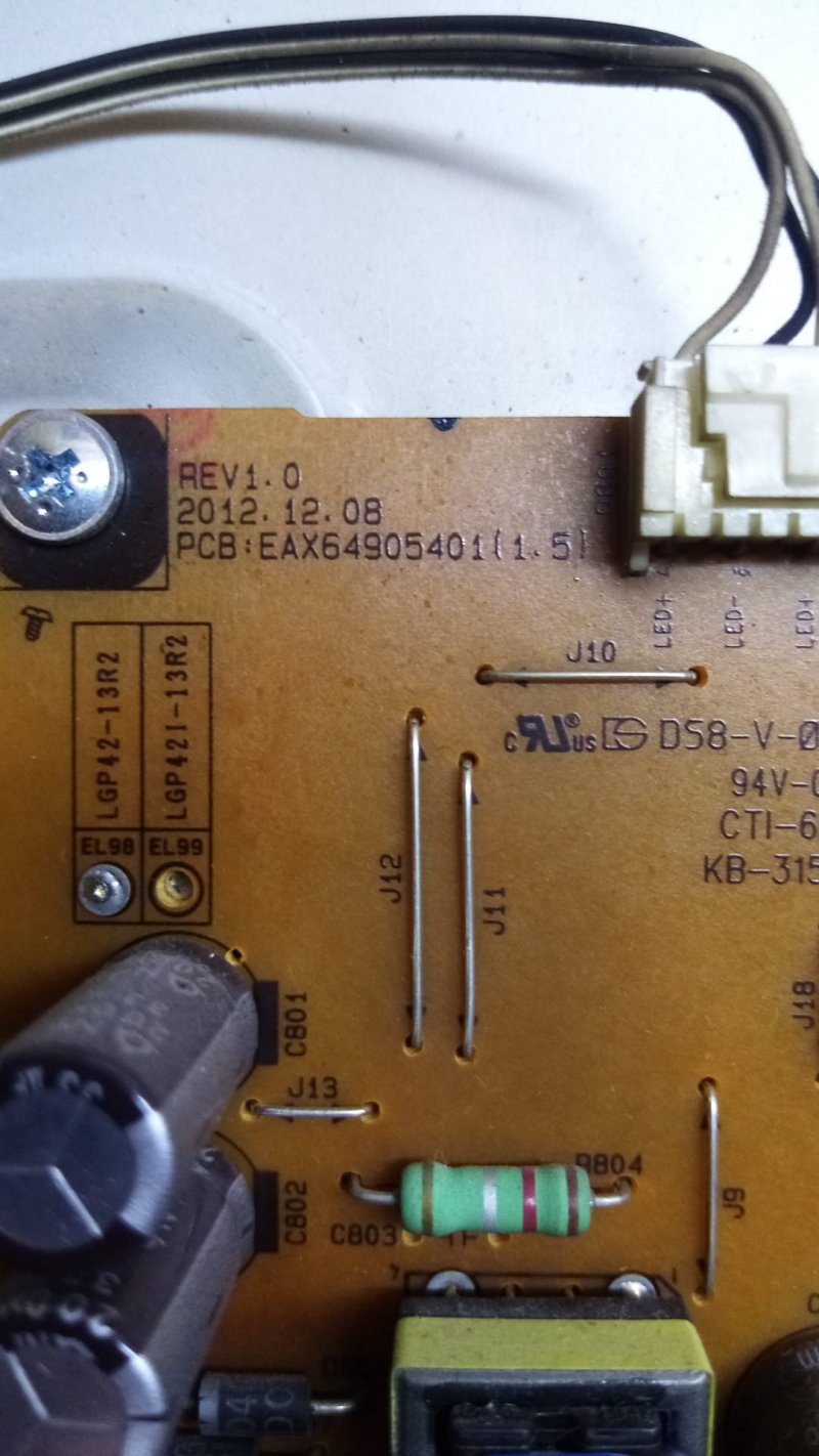 LG 42LN575S EAX64905401 (1.7) LGP42-13R2 LG BESLEME KARTI 