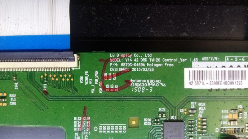 SUNNY SN42DLD12AT050 6870C-0469A T-CON BOARD