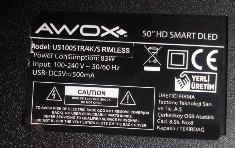 AWOX U5100STR/4K/S TV AYAĞI