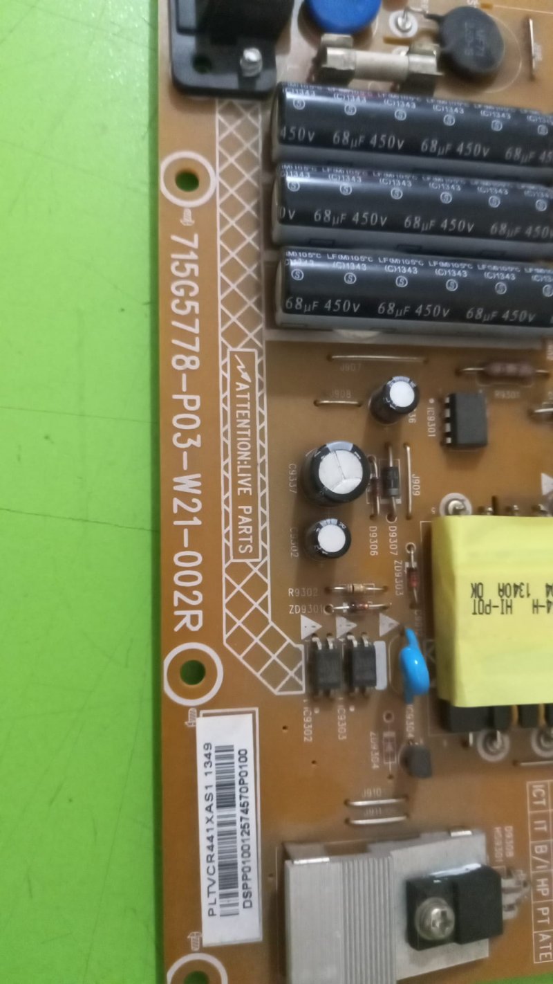715G5778-P03-W21-002R  PHILIPS  46PFL3108K/12  POWER BOARD  BESLEME
