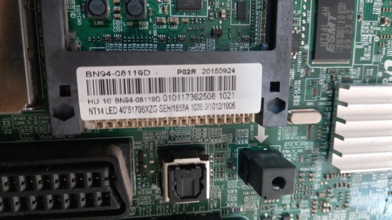 BN94-08119D, BN41- 02098B Samsung UE40J5170AS  UE40J5170A   MainBoard  anakart