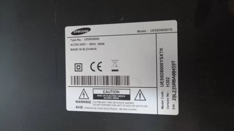 SAMSUNG UE55D7000,UE55D8000  UE55D8000YSXTK  BN96-18100B / BN41-01639A  LED IR 3D BOARD