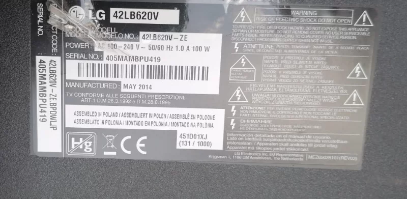 EAX65388003, LG 32LB620, 42LB620, 47LB620, 49LB620 MAİNBOARD
