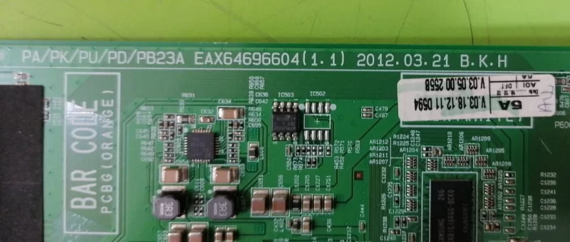 EAX64696604 (1.1), EBT61855498, LG 42PA4500 MAİNBOARD ANAKART
