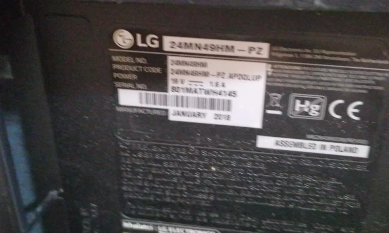 EAX67256701 (1.0), LG 24MN49HM-PZ MAİNBOARD ANAKART