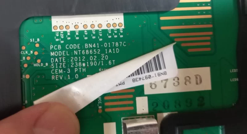 BN41-01787C, NT68652_1A1D, SAMSUNG LS19B150N MAİNBOARD ANAKART