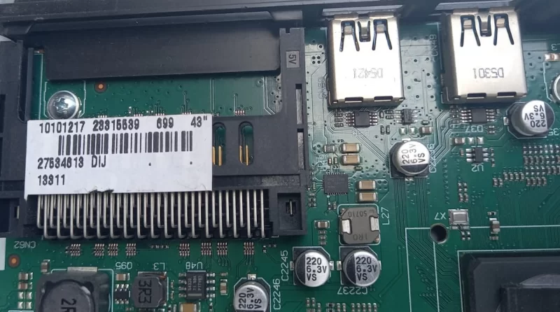 17MB100, 10101217, 23315539, VESTEL 43UA8900 MAİNBOARD ANAKART
