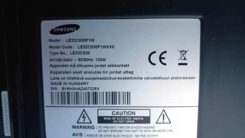 F60mb4c2lv0.6, Samsung Le32c530 T-Con Board