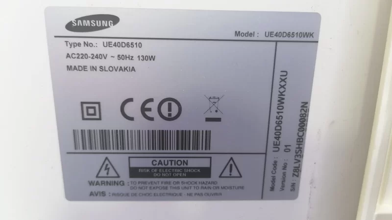 BN96-18130B, SAMSUNG UE40D6510, UE40D6500 LVDS KABLOSU