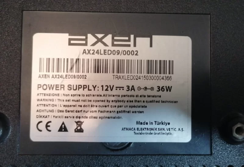 L32DN-IR-V20, AXEN AX24LED09/0002 KUMANDA GÖZÜ SENSÖR IR