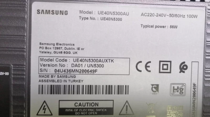BN41-02663A, BN94-13054F, SAMSUNG UE40N5300 MAİNBOARD ANAKART